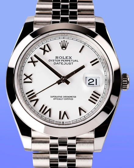 No Reserve - 2026 Rolex Datejust 41MM White Dial Jubilee Bracelet (126300)