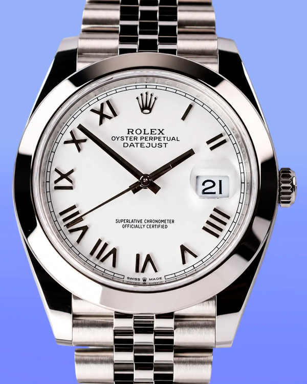 No Reserve - 2026 Rolex Datejust 41MM White Dial Jubilee Bracelet (126300)