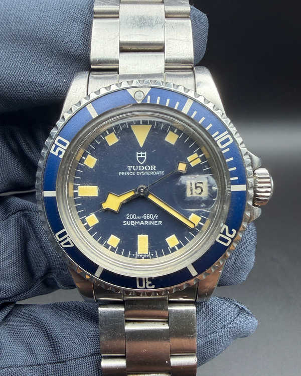 Tudor Submariner "Snowflake" Vintage 40MM Aftermarket Blue Dial Steel Bracelet (9411/0)