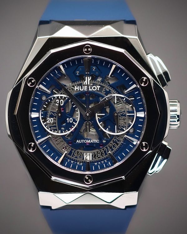 Hublot Classic Fusion Aerofusion 45MM Skeleton Dial Rubber Strap (525.NX.5170.RX.ORL21)