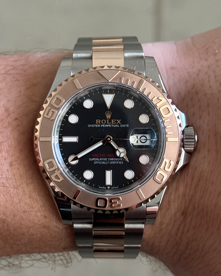 2025 Rolex Yacht-Master 40MM Black Dial Two-Tone Oyster Bracelet (126621)