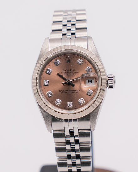 Rolex Lady-Datejust 26MM Salmon Dial Jubilee Bracelet (69174)