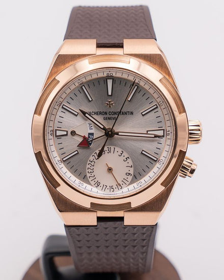 2018 Vacheron Constantin Overseas Dual Time 41MM Silver Dial Rubber Strap (7900V/000R-B336)