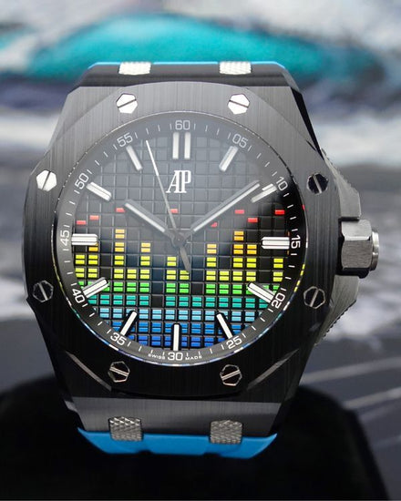 2022 Audemars Piguet Royal Oak Offshore "Music" L.E. 43MM Black Dial Rubber Strap (15600CE.OO.A002CA.01)