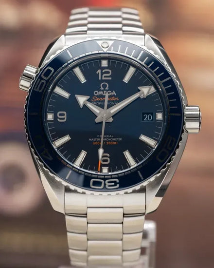 2021 Omega Seamaster Planet Ocean 600M 43.5MM Blue Dial Steel Bracelet (215.30.44.21.03.001)