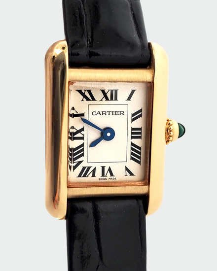 2025 Cartier Tank Louis Cartier 24MM Quartz Silver Dial Leather Strap (WGTA0212)