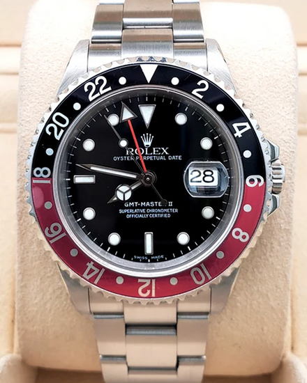 2005 Rolex GMT-Master II "Coke" 40MM Black Dial Oyster Bracelet (16710)