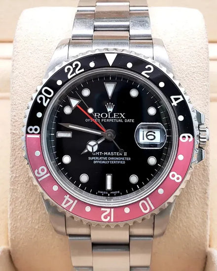 2000 Rolex GMT-Master II "Coke" 40MM Black Dial Oyster Bracelet (16710)