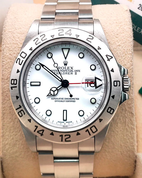 2001 Rolex Explorer II "Polar" 40MM White Dial Oyster Bracelet (16570)
