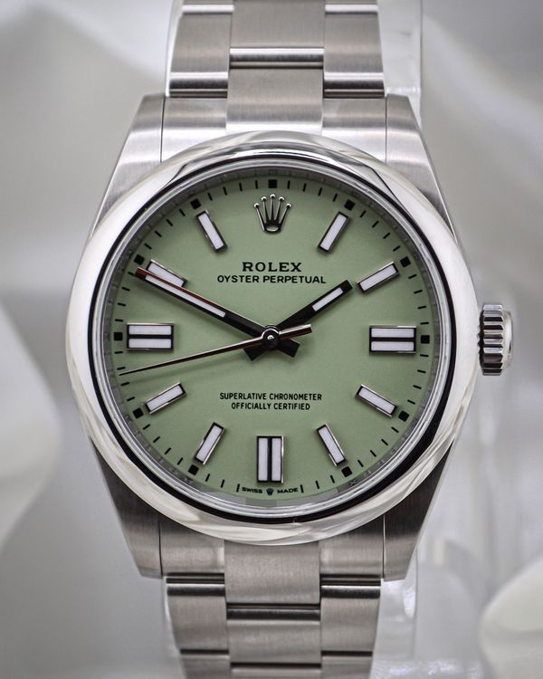No Reserve - 2026 Rolex Oyster Perpetual 41MM Pistachio Dial Oyster Bracelet (134300)