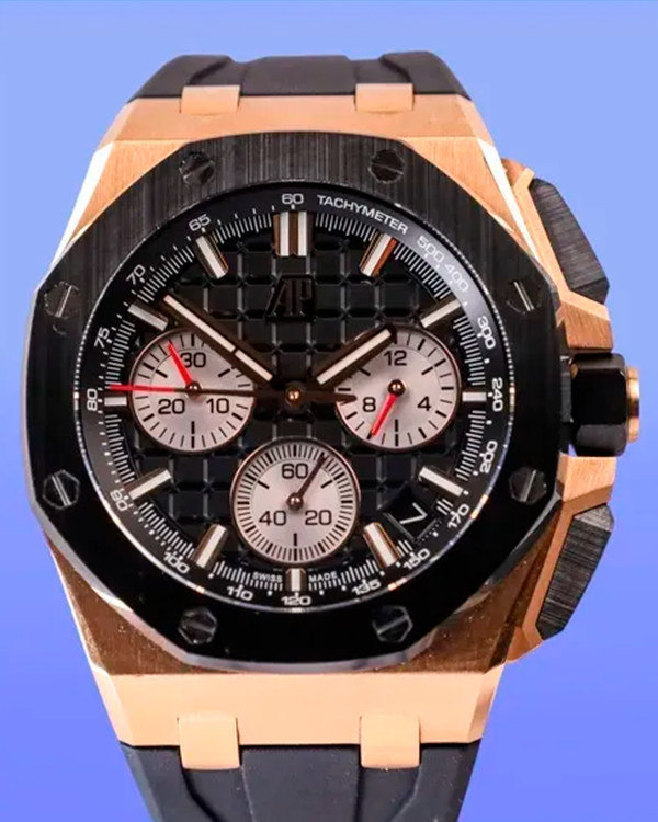 2021 Audemars Piguet Royal Oak Offshore 43MM Black Dial Rubber Strap (26420RO.OO.A002CA.01)