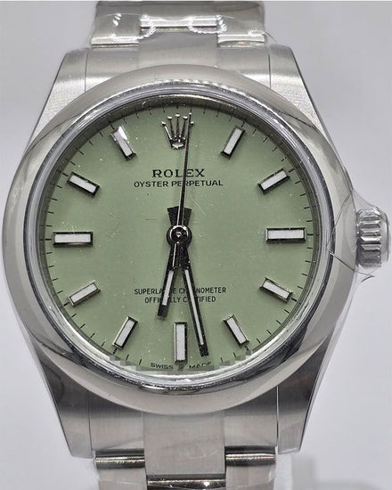 2026 Rolex Oyster Perpetual 31MM Pistachio Dial Oyster Bracelet (277200)