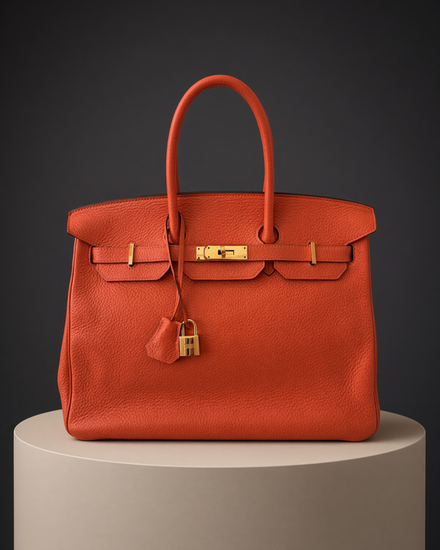 No Reserve - 2014 Hermès Birkin 35 Togo Leather Gold-Tone Hardware Leather Strap (Birkin)
