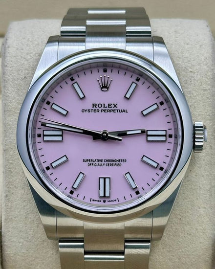 2026 Rolex Oyster Perpetual 41MM Candy Pink Dial Oyster Bracelet (134300)