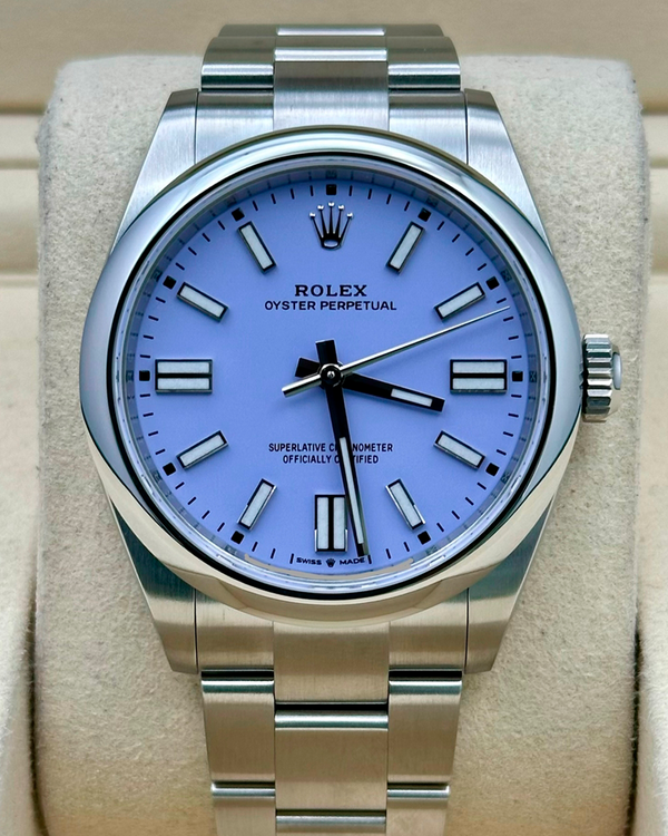 2026 Rolex Oyster Perpetual 41MM Lavender Dial Oyster Bracelet (134300)