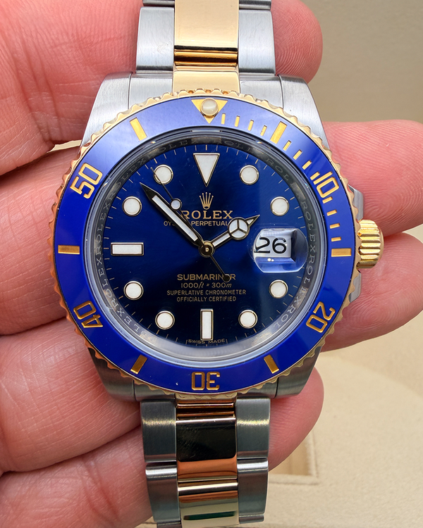 2020 Rolex Submariner Date "Bluesy" 40MM Blue Dial Two-Tone Oyster Bracelet (116613LB)