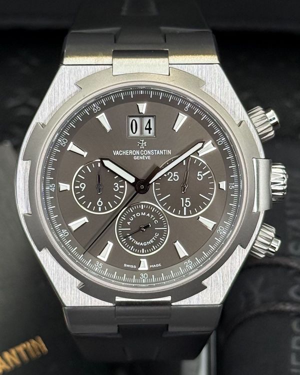 2010 Vacheron Constantin Overseas Chronograph 42MM Grey Dial Rubber Strap (49150/000W-9501)