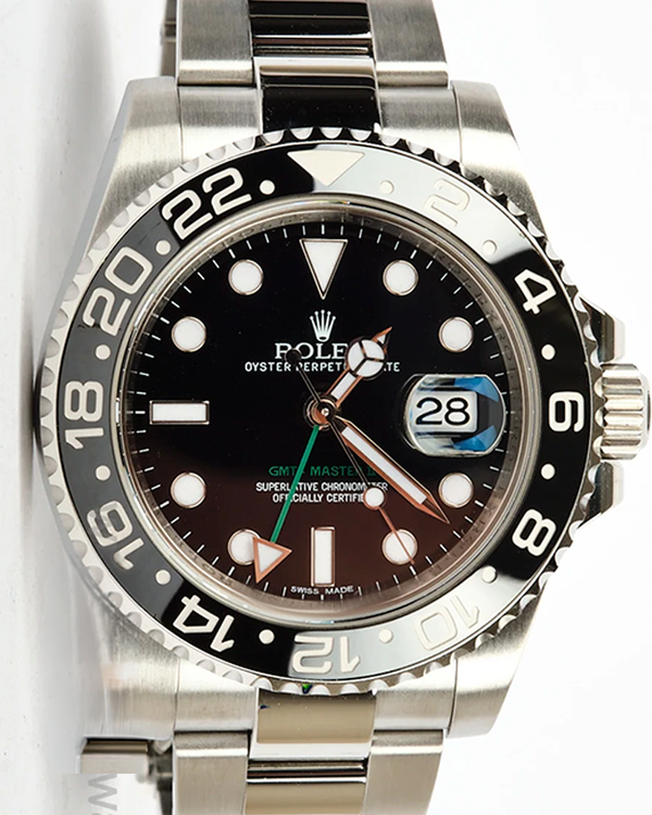 2012 Rolex GMT-Master II 40MM Black Dial Oyster Bracelet (116710LN)