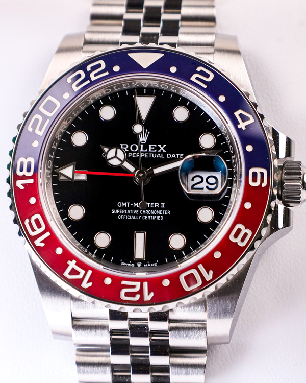2025 Rolex GMT-Master II "Pepsi" 40MM Black Dial Jubilee Bracelet (126710BLRO)