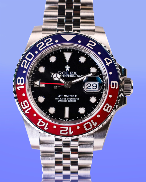 2025 Rolex GMT-Master II "Pepsi" 40MM Black Dial Jubilee Bracelet (126710BLRO)