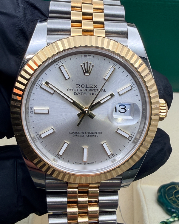 2025 Rolex Datejust 41MM Silver Dial Two-Tone Jubilee Bracelet (126333)