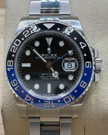 2022 Rolex GMT-Master II "Batman" 40MM Black Dial Oyster Bracelet (126710BLNR)