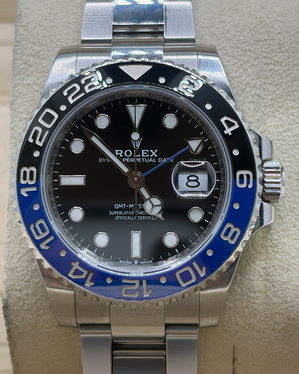 2022 Rolex GMT-Master II "Batman" 40MM Black Dial Oyster Bracelet (126710BLNR)