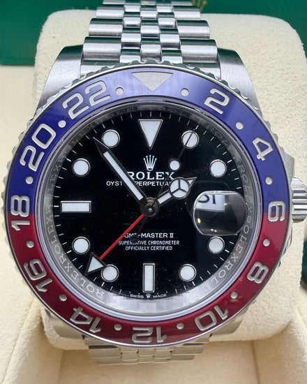 2022 Rolex GMT-Master II "Pepsi" 40MM Black Dial Jubilee Bracelet (126710BLRO)