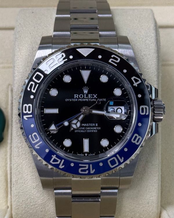 2026 Rolex GMT-Master II "Batman" 40MM Black Dial Oyster Bracelet (126710BLNR)