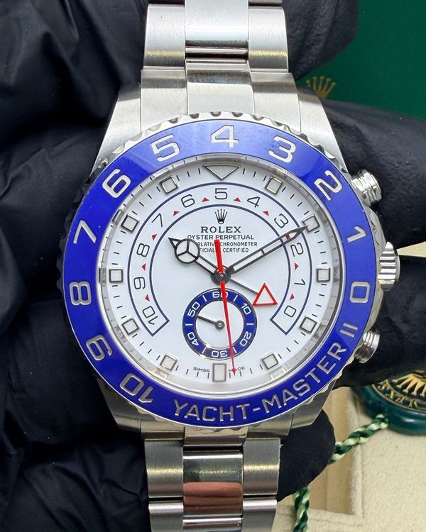 2022 Rolex Yacht-Master II 44MM White Dial Oyster Bracelet (116680)