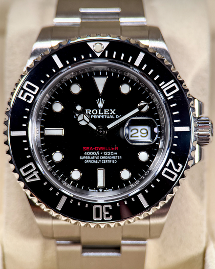 No Reserve - 2020 Rolex Sea-Dweller "Red Letters 50th Anniversary" 43MM Black Dial Oyster Bracelet (126600)