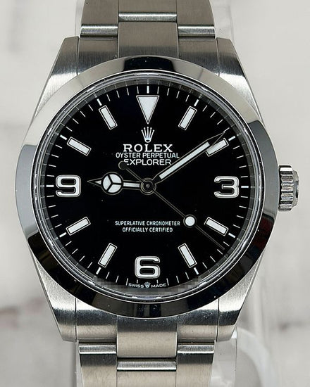 No Reserve - 2023 Rolex Explorer 40MM Black Dial Oyster Bracelet (224270)