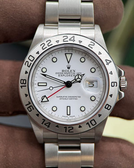2003 Rolex Explorer II "Polar" 40MM White Dial Oyster Bracelet (16570)