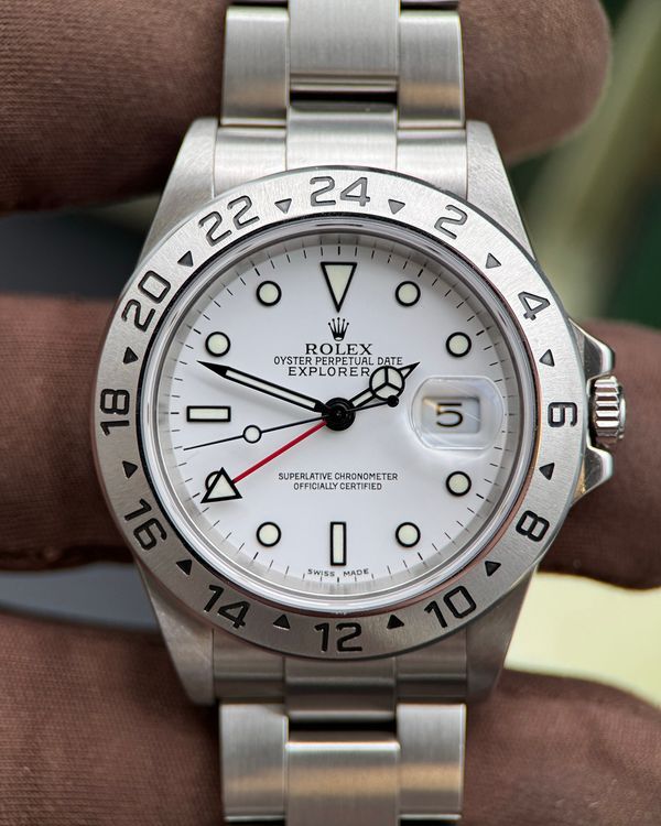 2003 Rolex Explorer II "Polar" 40MM White Dial Oyster Bracelet (16570)