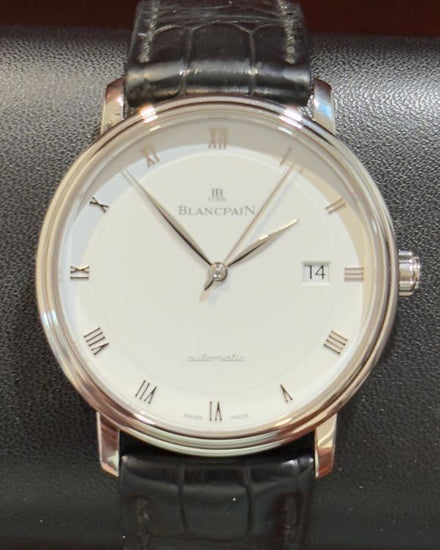 2018 Blancpain Villeret 38MM White Dial Leather Strap (6223-1127-55A)
