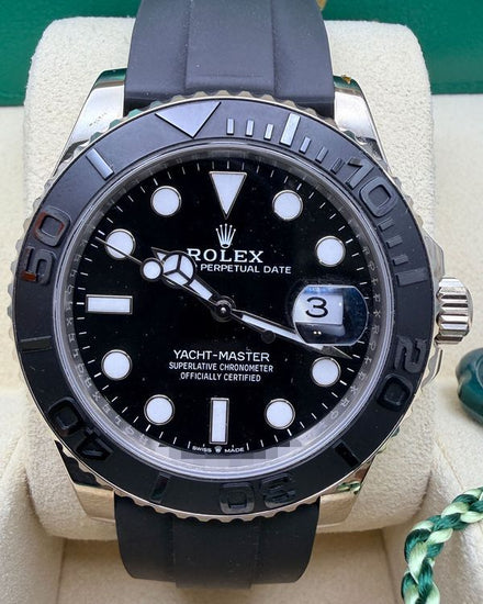 2024 Rolex Yacht-Master 42MM Black Dial Oysterflex Strap (226659)
