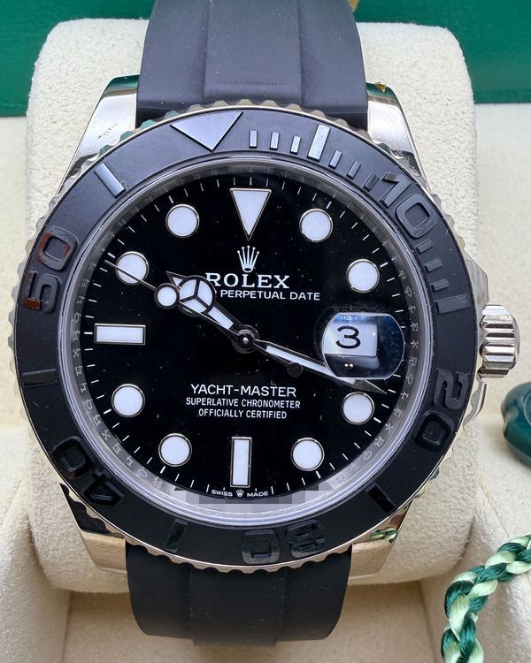 2024 Rolex Yacht-Master 42MM Black Dial Rubber Strap (226659)