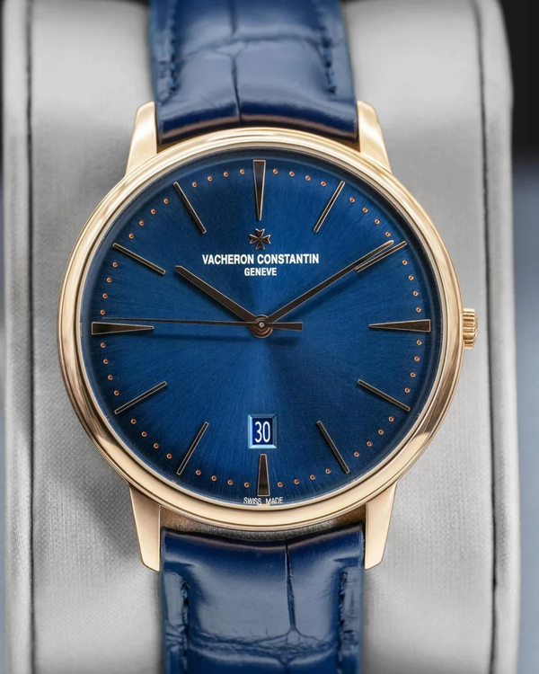 2019 Vacheron Constantin Patrimony 40MM Blue Dial Leather Strap (85180/000R-B515)