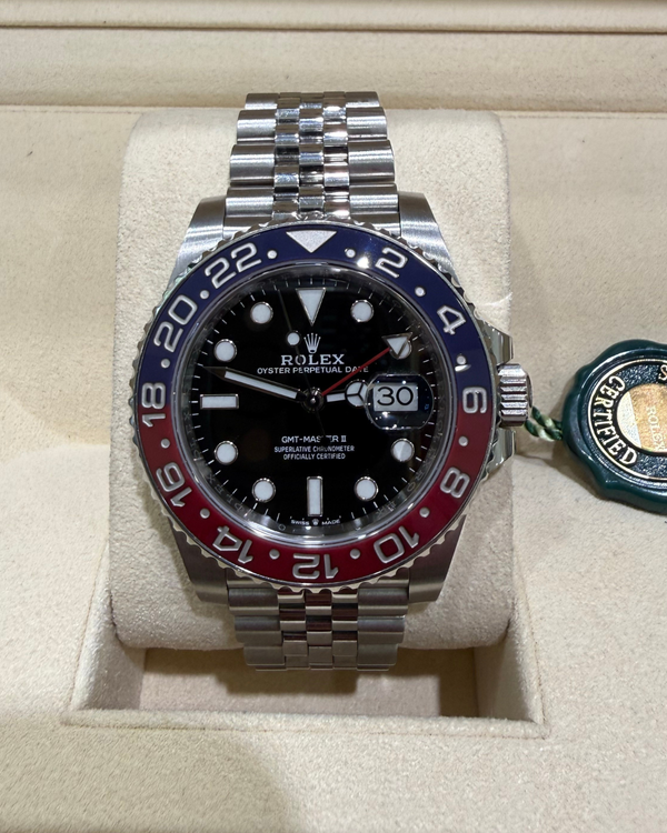 2023 Rolex GMT-Master II "Pepsi" 40MM Black Dial Jubilee Bracelet (126710BLRO)