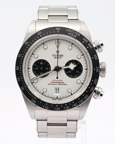 No Reserve - 2023 Tudor Black Bay Chrono "Panda" 41MM White Dial Steel Bracelet (79360N)