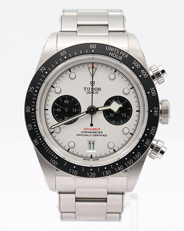 No Reserve - 2023 Tudor Black Bay Chrono "Panda" 41MM White Dial Steel Bracelet (79360N)