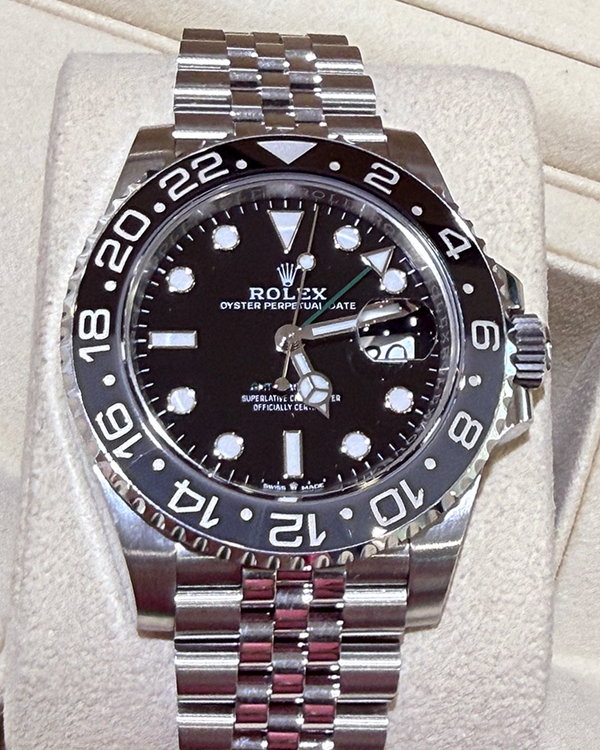 2024 Rolex GMT-Master II "Bruce Wayne" 40MM Black Dial Jubilee Bracelet (126710GRNR)