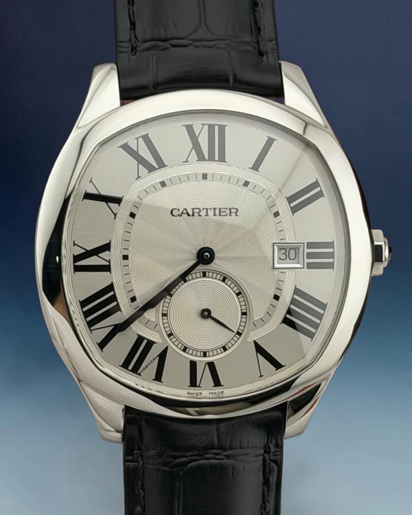 No Reserve - 2018 Cartier Drive De Cartier 40MM Silver Dial Leather Strap (WSNM0004)