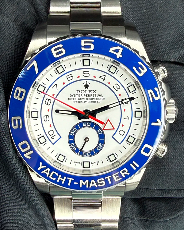 2018 Rolex Yacht-Master II 44MM White Dial Oyster Bracelet (116680)