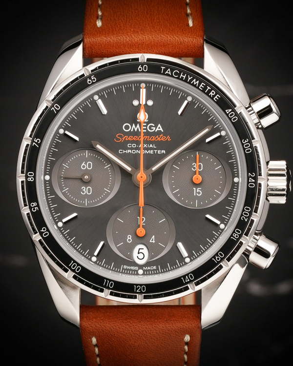 2019 Omega Speedmaster 38MM Grey Dial Leather Strap (324.32.38.50.06.001)