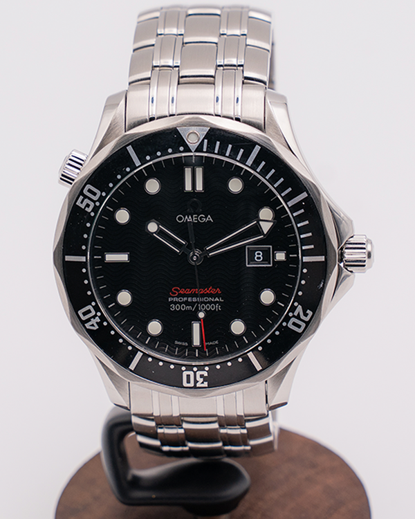 2009 Omega Seamaster Diver 300M 41MM Quartz Black Dial Steel Bracelet (212.30.41.61.01.001)