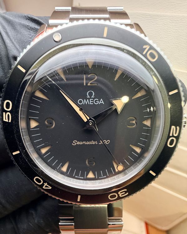 2025 Omega Seamaster 300 Heritage 41MM Black Dial Steel Bracelet (234.30.41.21.01.001)