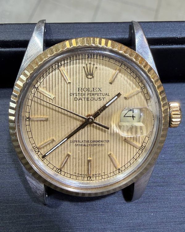 1987 Rolex Datejust 36MM Linen Champagne Dial (16013)