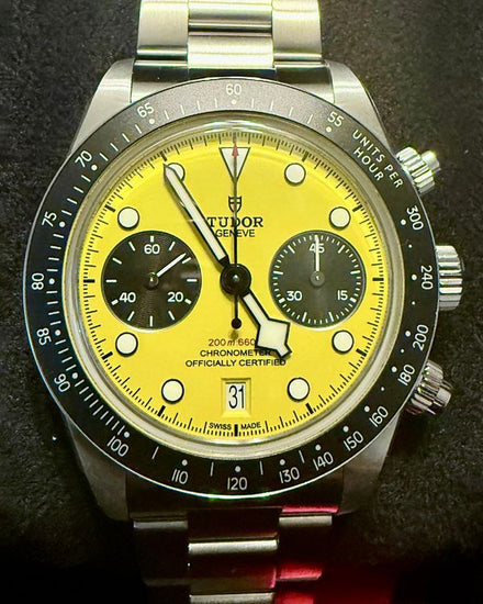 2026 Tudor Black Bay Chrono "Bumblebee" 39MM Yellow Dial Steel Bracelet (79310N)