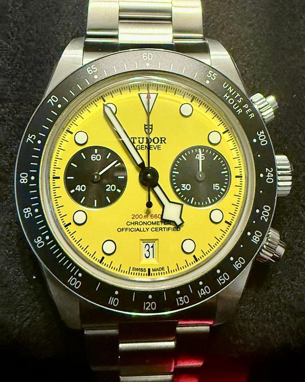 2026 Tudor Black Bay Chrono "Bumblebee" 39MM Yellow Dial Steel Bracelet (79310N)